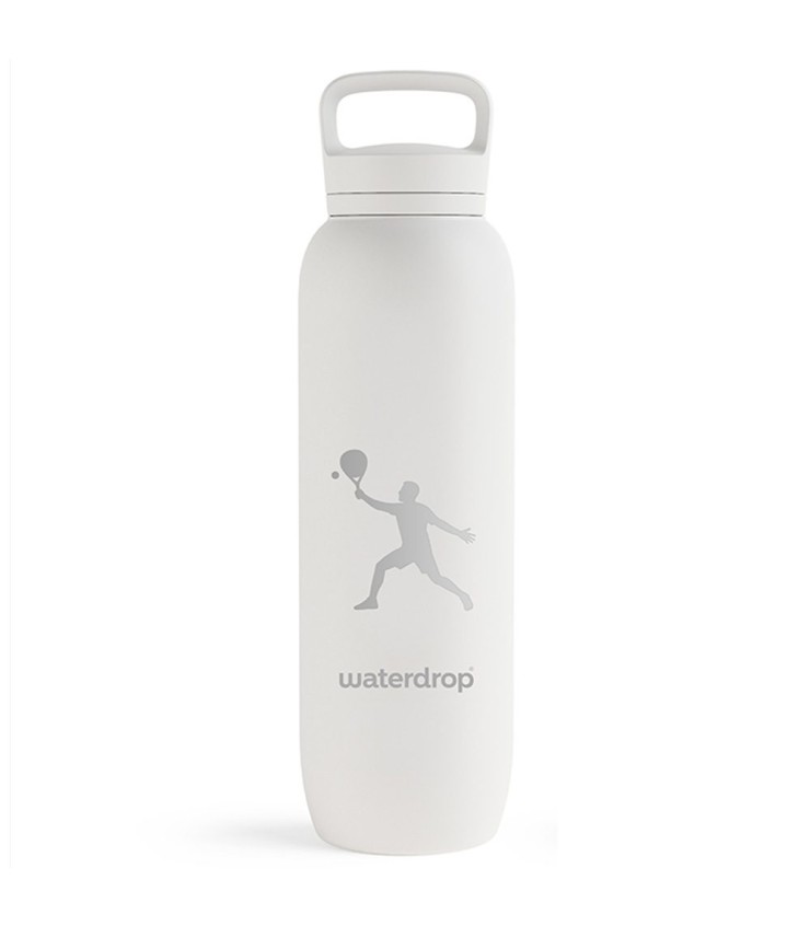 Botella Térmica Waterdrop Padel Blanca 1