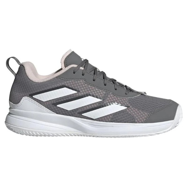 Zapatillas Adidas AvaFlash Clay Gris Blanco Rosa Mujer | IPONTENNIS