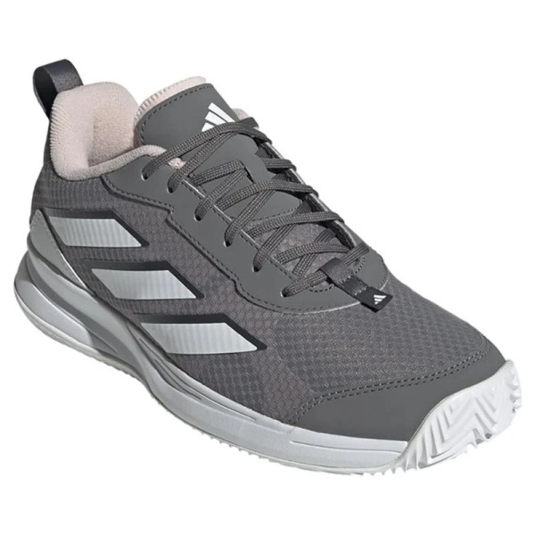 Zapatillas Adidas AvaFlash Clay Gris Blanco Rosa Mujer | IPONTENNIS