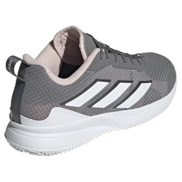 Zapatillas Adidas AvaFlash Clay Gris Blanco Rosa Mujer | IPONTENNIS