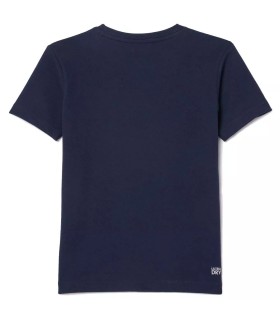 Camiseta deportiva azul marino para jóvenes de Lacoste 3