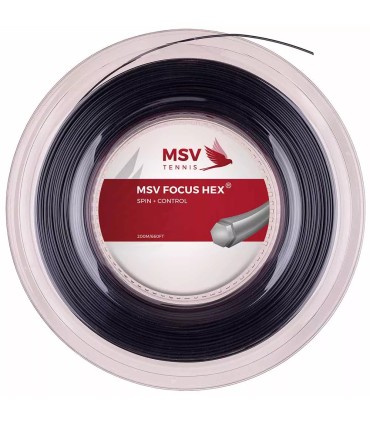 BOBINA DE CORDAJE MSV FOCUS HEX BLACK 200 m