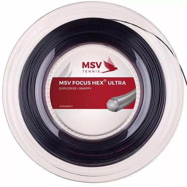 BOBINA DE CORDAJE MSV FOCUS HEX ULTRA BLACK 200 m