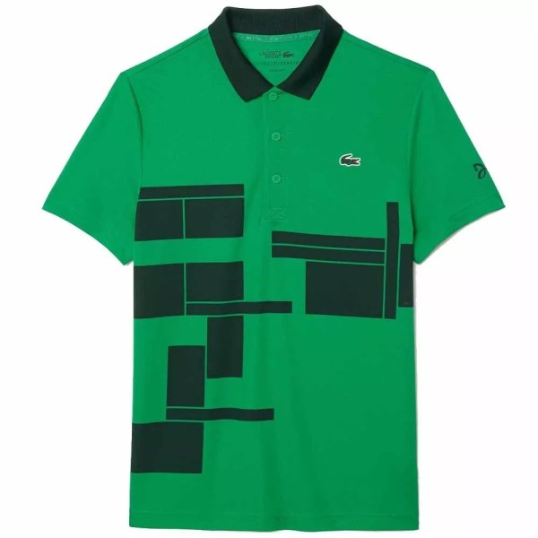 POLO LACOSTE TENIS NOVAK DJOKOVIC VERDE VERSION FAN