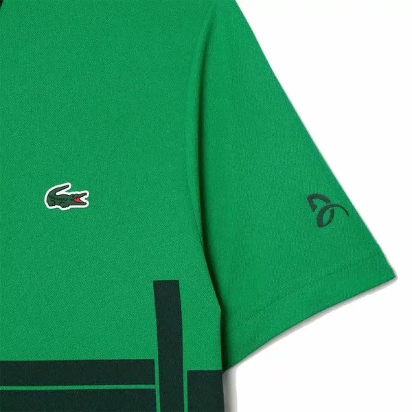 POLO LACOSTE TENIS NOVAK DJOKOVIC VERDE VERSION FAN