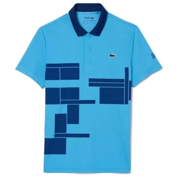 POLO LACOSTE TENIS NOVAK DJOKOVIC AZUL MARINO VERSION FAN