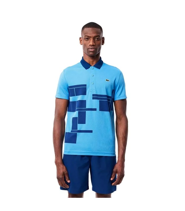 POLO LACOSTE TÊNIS NOVAK DJOKOVIC AZUL MARINHO VERSÃO FAN