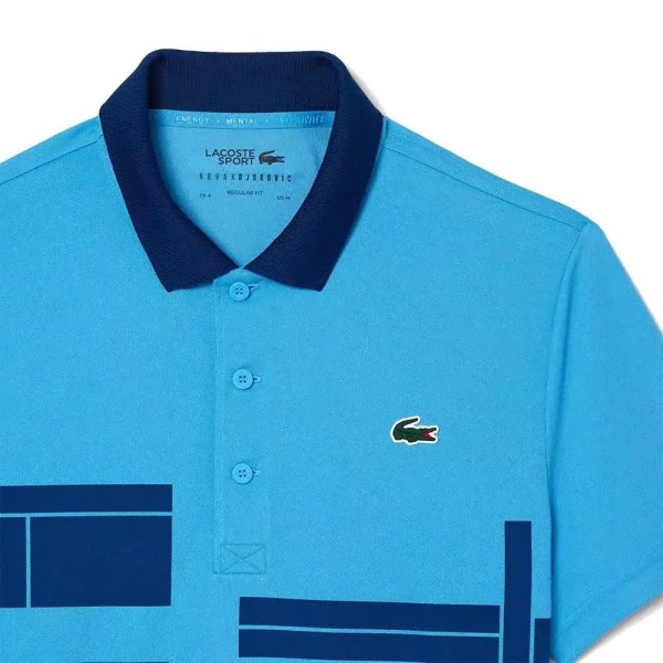LACOSTE TENNIS POLO NOVAK DJOKOVIC NAVY BLUE FAN VERSION