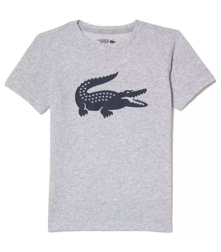 Camiseta deportiva gris para jóvenes de Lacoste 1