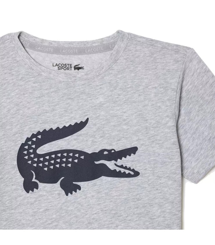 Camiseta deportiva gris para jóvenes de Lacoste 2