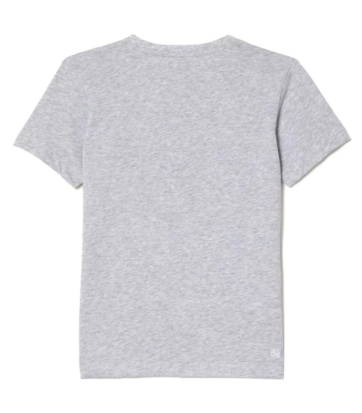 Camiseta deportiva gris para jóvenes de Lacoste 3