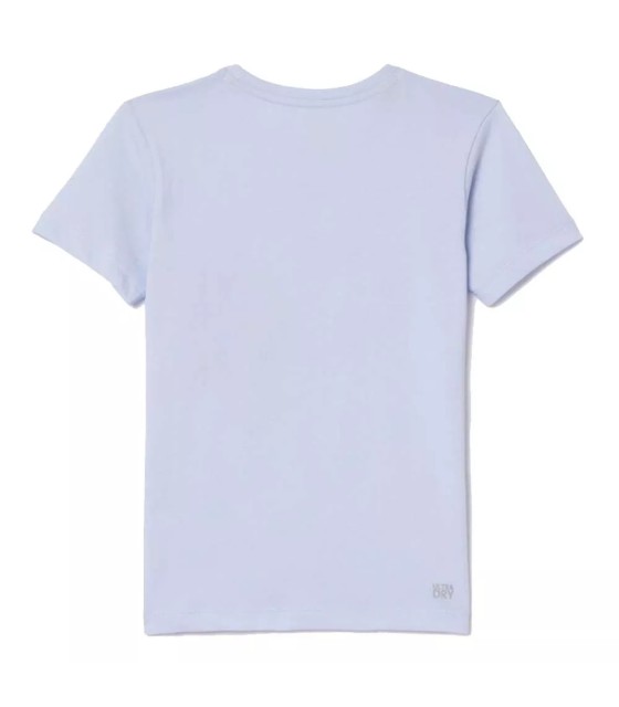 T-shirt de sport bleu clair pour jeunes de Lacoste | Ipontennis