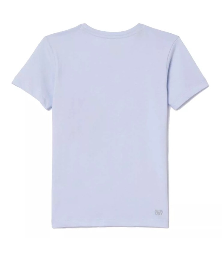 Hellblaues Sportshirt für Jugendliche von Lacoste | Ipontennis