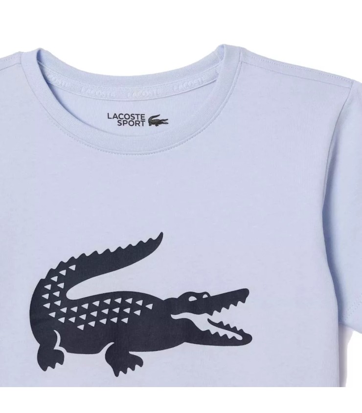 T-shirt de sport bleu clair pour jeunes de Lacoste | Ipontennis