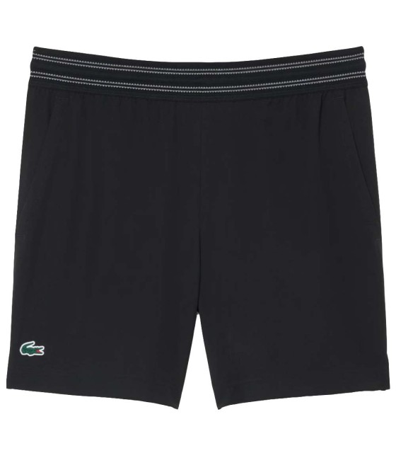 Short Lacoste Tenis Ultra Dry Reflectante Negro 1