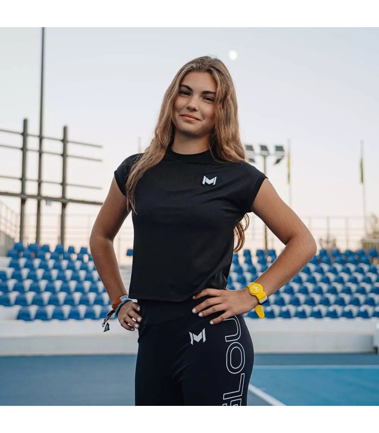 Maglietta Nera Mouratoglou Match Girl | Ipontennis