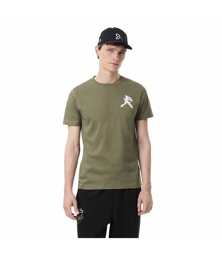 Pack Camiseta + Gorra Lacoste Tennis x Novak Djokovic Kaki SRC-64686