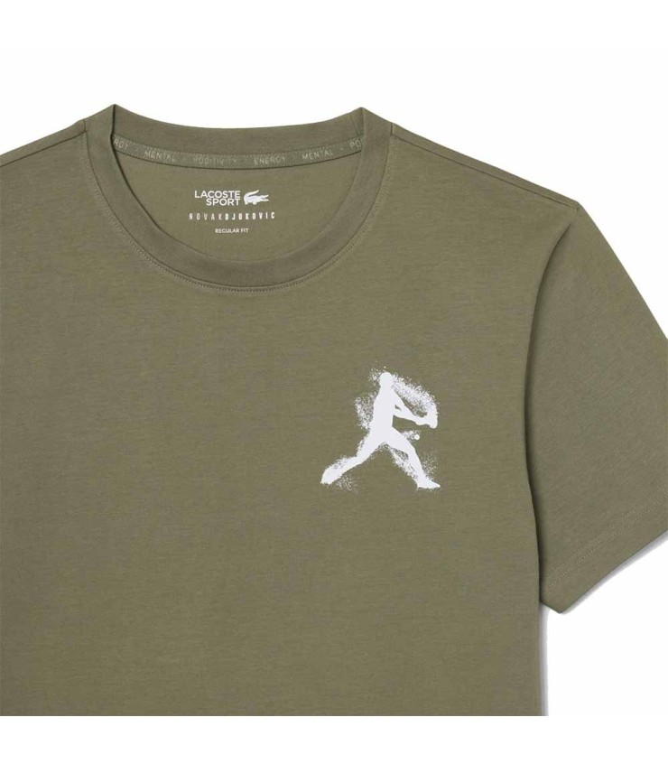 Pack Camiseta + Gorra Lacoste Tennis x Novak Djokovic Kaki SRC-64687