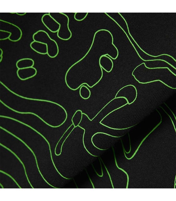 Camiseta Lacoste Sport Ultra Dry Imprimé Crocodile Negro / Verde SRC-64518
