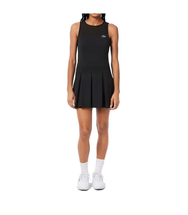 Robe Lacoste Tennis plissé stretch noir src-64575
