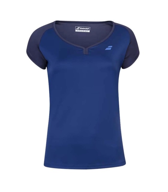 Maglietta Blu per Bambina Babolat Play Cap | Ipontennis