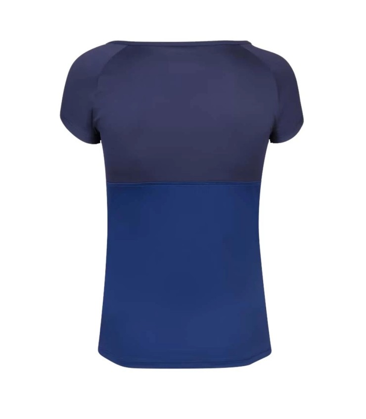 Blaues T-Shirt für Mädchen Babolat Play Cap | Ipontennis