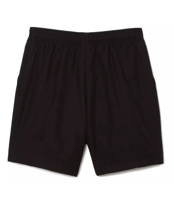 Short negros deportivos para jóvenes de Lacoste 2