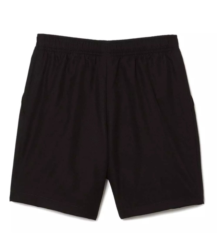 Schwarze Sportshorts für Jugendliche von Lacoste | Ipontennis
