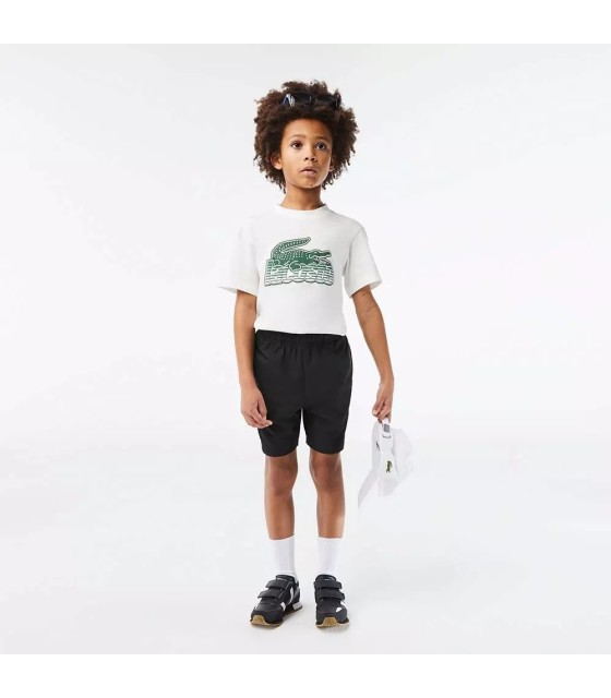 Pantaloncini sportivi neri per giovani di Lacoste | Ipontennis