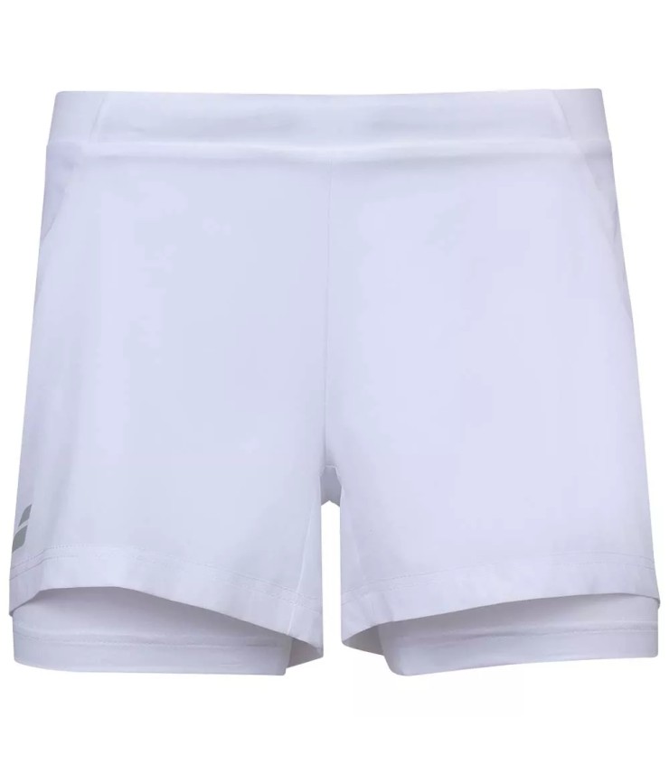 Babolat Junior Trainingsshorts für Mädchen Weiß | Ipontennis