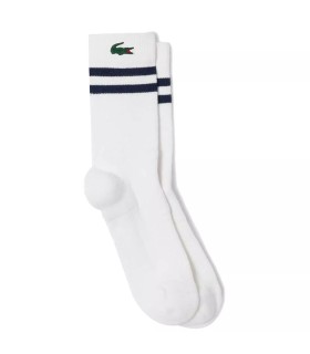 Calcetines blancos Lacoste Sport Jersey 1