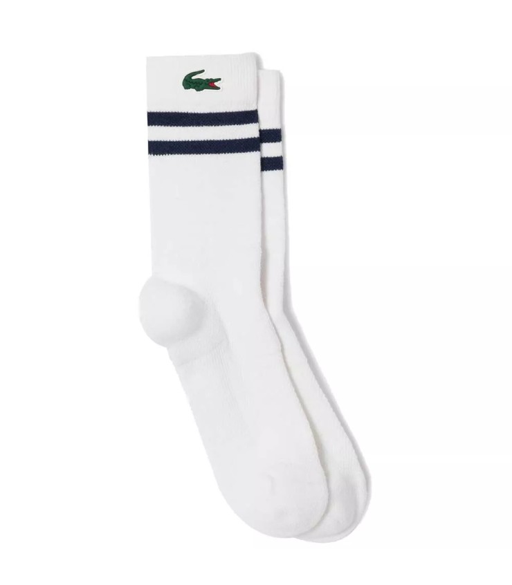 Calcetines blancos Lacoste Sport Jersey 1