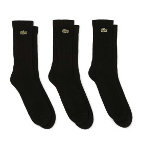 Schwarze Socken Lacoste Sport x 3