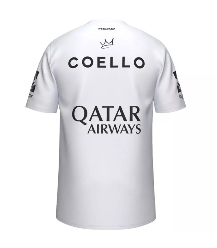Camiseta Blanca Head Arturo Coello Patrocinadores 2025 2
