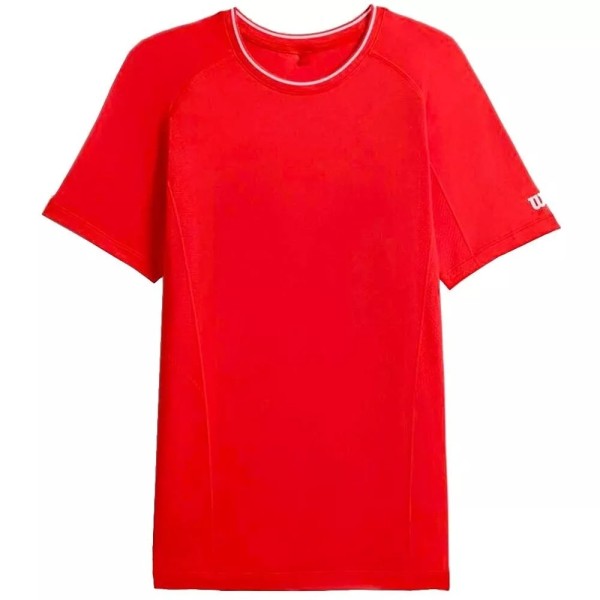 Wilson Team Seamless Crew T-Shirt Red1