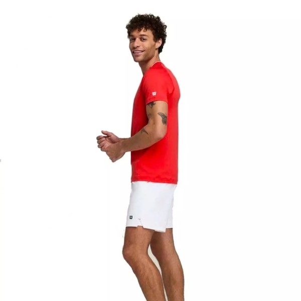 Camiseta Vermelha de Manga Curta Wilson Team Seamless Crew | Ipontennis