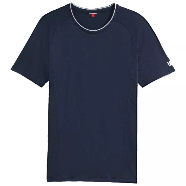 Camiseta de manga comprida Wilson Team Seamless Crew azul marinho | Ipontennis
