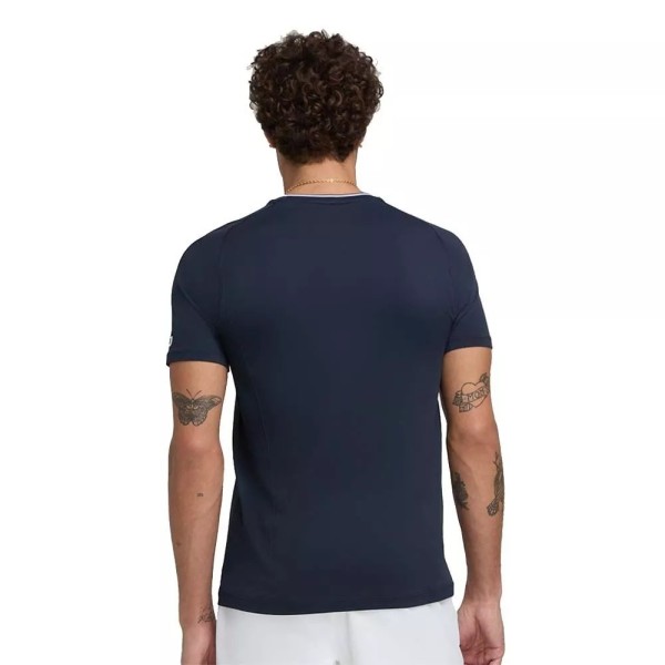 Camiseta de manga comprida Wilson Team Seamless Crew azul marinho | Ipontennis