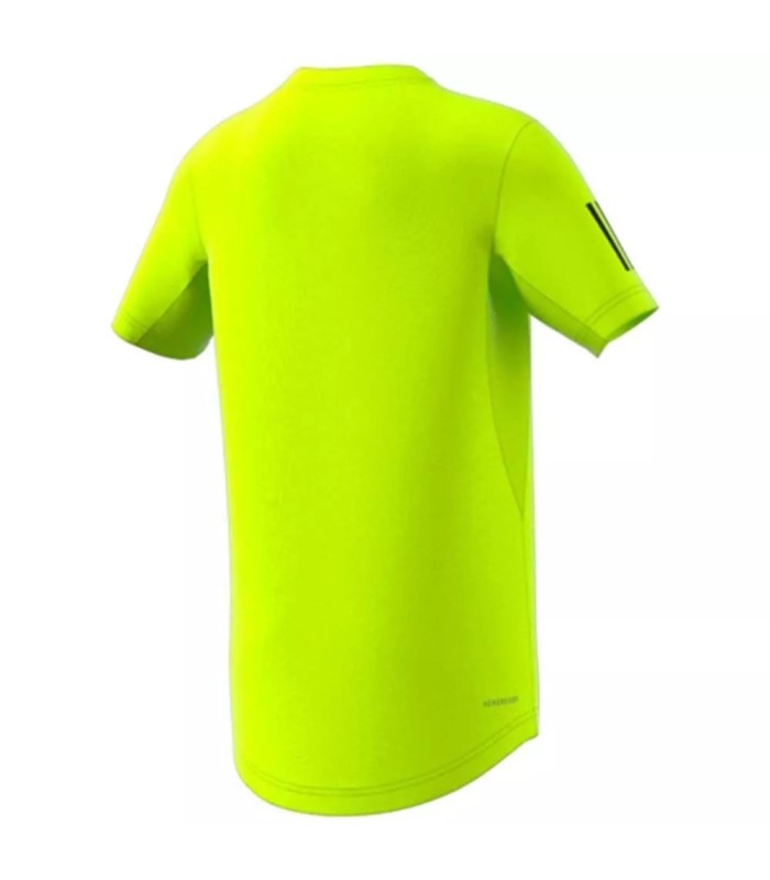 T-shirt Adidas Club 3 Stripes Junior Vert Fluo | Ipontennis