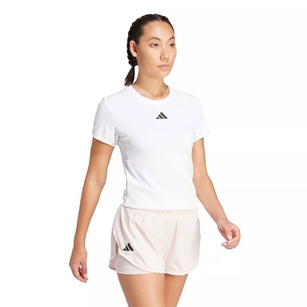 Camiseta Adidas Freelift para mulher branca | Ipontennis