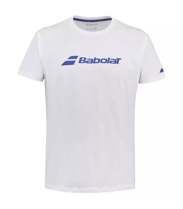 T-shirt d'exercice Babolat blanche | Ipontennis
