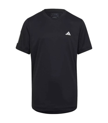 Adidas Club 3 Stripes Junior T-Shirt Black | IPONTENNIS