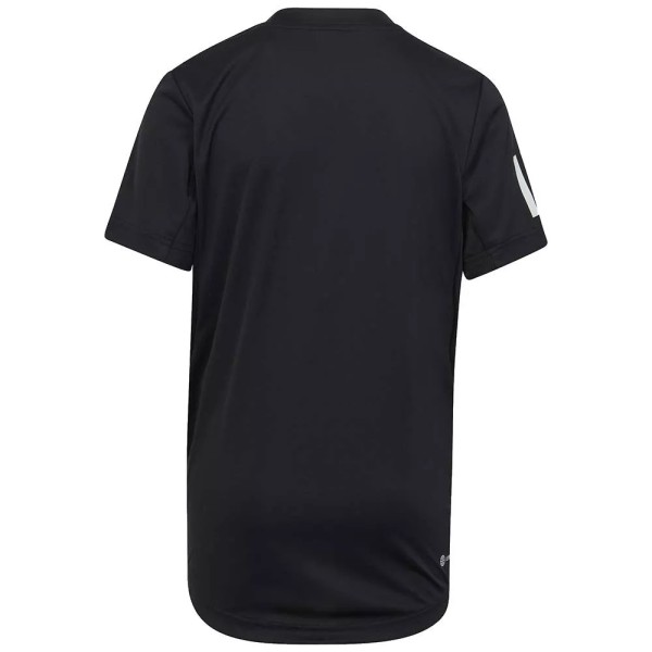 Adidas Club 3 Stripes Junior T-Shirt Black | IPONTENNIS