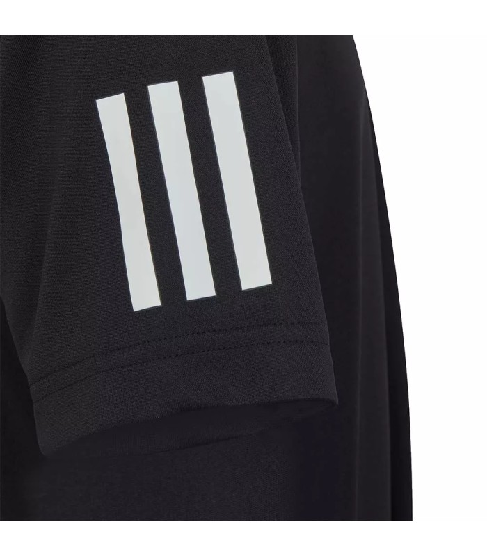Adidas Club 3 Stripes Junior T-Shirt Black3