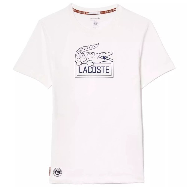 Lacoste Sport Roland Garros Unisex White T-shirt1