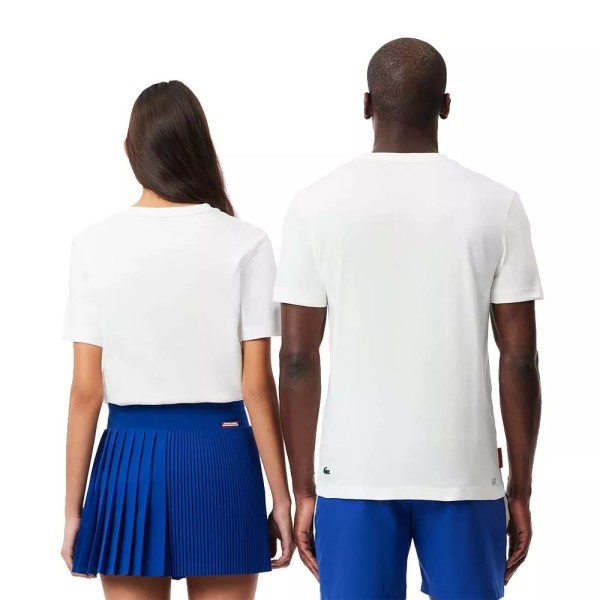 Lacoste Sport Roland Garros Unisex White T-shirt3