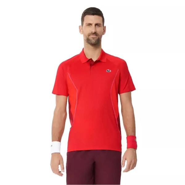 Lacoste Tennis Monte-Carlo Novak Djokovic Red Polo2