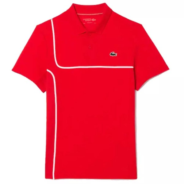 Lacoste Tennis Red polo1