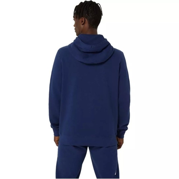 Asics Logo Hoodie Navy Blue2