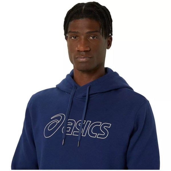 Asics Logo Hoodie Navy Blue4